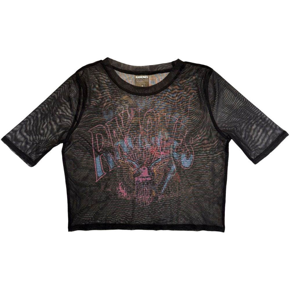 Ramones - Graffiti Illustration Crop top - Black